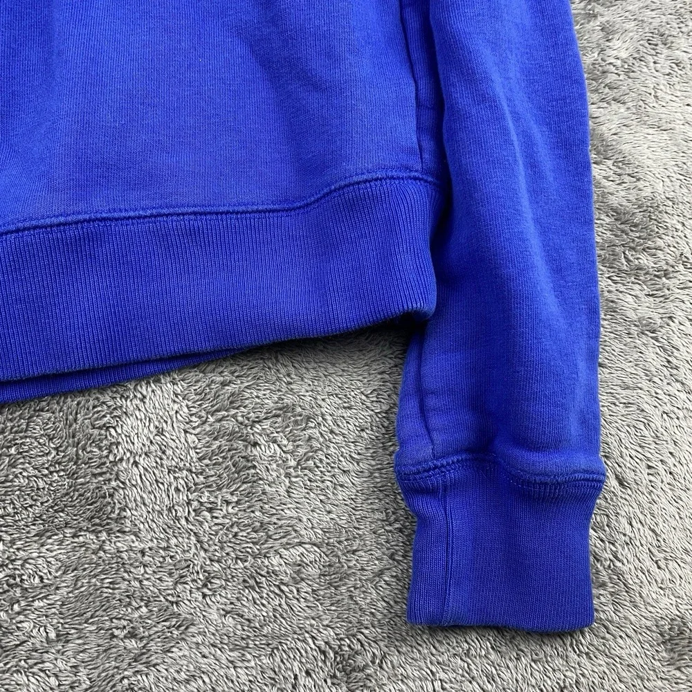 Nike Crewneck Sweatshirt Peach-Pink Lettering Logo Womens Small Blue